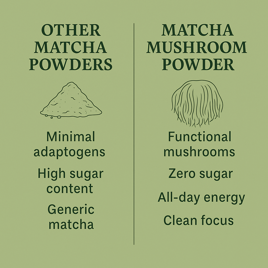 Adaptogenic Vanilla Matcha – Clean Energy with Matcha Green Tea, Lions Mane