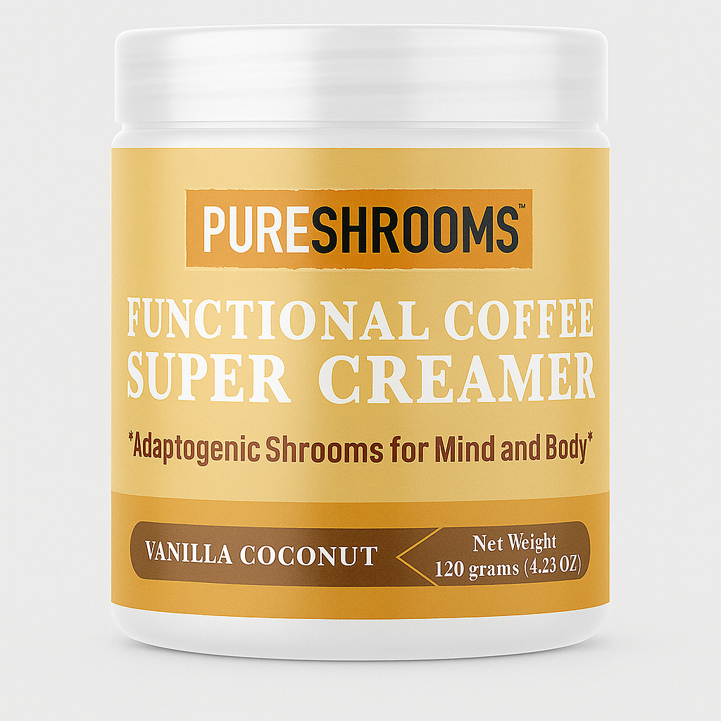 Adaptogenic Functional Coffee Super Creamer with Lion's Mane, Reishi, Cordyceps