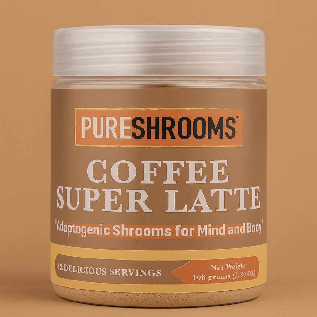 Adaptogenic Coffee Super Latte – Clean Energy with Lion’s Mane, Cordyceps, & Reishi
