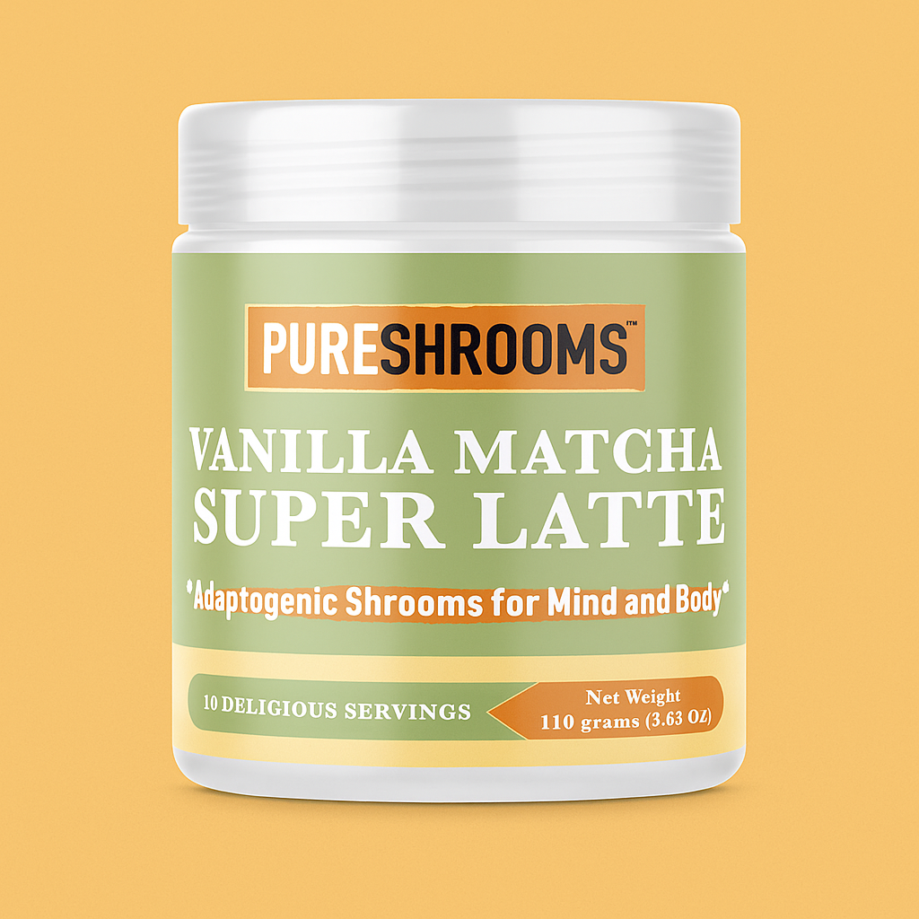 Adaptogenic Vanilla Matcha  – Clean Energy with Matcha Green Tea, Lions Mane